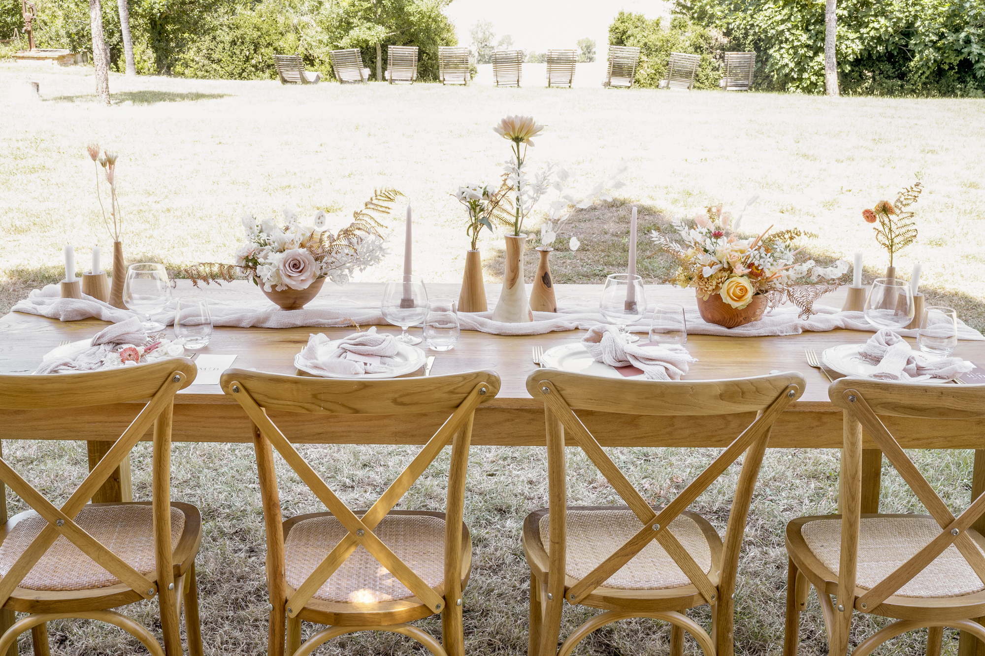 Vente de chaise Cross Back dos croisé